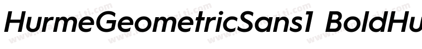HurmeGeometricSans1 BoldHurmeGeomet字体转换